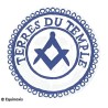 Badge / Macaron GLNF – Petite tenue provinciale – Grand Intendant – Terre du Temple – Bordado a mano