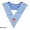 Collar masónico muaré – Rito Francés Tradicional – Passé Maître – Bordado a máquina 