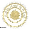 Badge / Macaron GLNF – Grande tenue provinciale – Grand Hospitalier – Picardie Plaine de France – Bordado a máquina