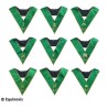 Collares masónicos – Rito Cerneau – Set Collège des 9 Officiers – Bordado a máquina