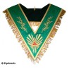 Collar masónico muaré – Rito Cerneau – Venerable Maestro – Acacia 108 feuilles avec franges