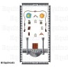 Cuadro de Logia – Rito Francés Tradicional – Aprendiz – GLNF