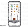 Cuadro de Logia – Rito Francés Tradicional – Compañero – GLNF – 120 cm x 60 cm