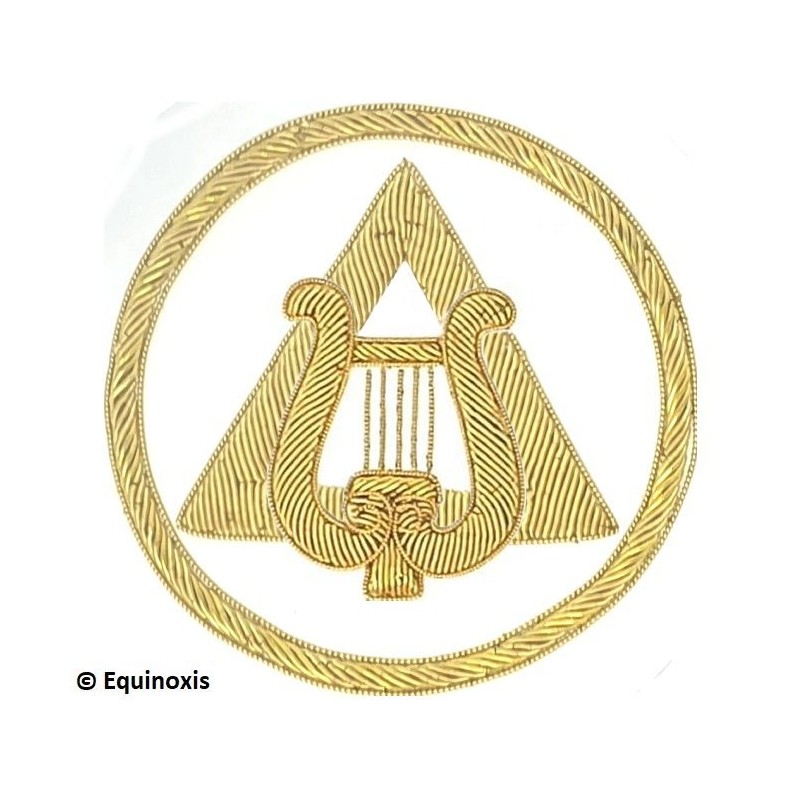 Badge / Macaron – Arco Real Inglés – Officier National – Grand Organiste – Bordado a mano
