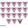 Collares masónicos – Mark degree – Conjunto de 17 Oficiales – Cocarde tricolore – Couleurs françaises