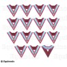 Collares masónicos – Mark degree – Set de 14 Officiers – Cocarde tricolore – Couleurs françaises