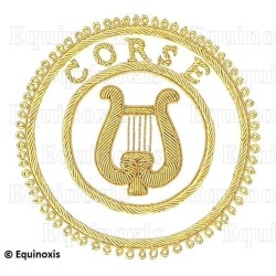 Badge / Macaron GLNF – Grande tenue provinciale – Grand Organiste – Corse – Bordado a mano