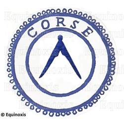 Badge / Macaron GLNF – Petite tenue provinciale – Grand Inspecteur – Corse – Bordado a mano