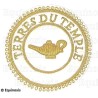 Badge / Macaron GLNF – Grande tenue provinciale – Précepteur York – Terre du Temple – Bordado a máquina