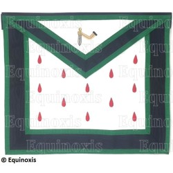 Tablier maçonnique en simili cuir – Rito Cerneau – 9° grado