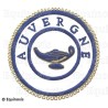 Badge / Macaron GLNF – Grande tenue provinciale – Grand Précepteur – Auvergne – Bordado a mano