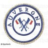 Badge / Macaron GLNF – Petite tenue provinciale – Passé Grand Porte-Etendard – Auvergne – Bordado a mano