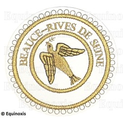 Badge / Macaron GLNF – Grande tenue provinciale – Passé Grand Expert – Beauce - Rives de Seine – Bordado a máquina