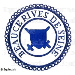 Badge / Macaron GLNF – Petite tenue provinciale – Grand Poursuivant – Beauce – Rives de Seine – Bordado a mano