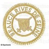 Badge / Macaron GLNF – Grande tenue provinciale – Grand Poursuivant – Beauce – Rives de Seine – Bordado a mano
