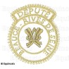 Badge / Macaron GLNF – Grande tenue provinciale – Député Grand Secretario – Beauce – Rives de Seine – Bordado a mano