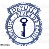 Badge / Macaron GLNF – Petite tenue provinciale – Député Grand Trésorier – Beauce – Rives de Seine – Bordado a mano