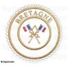 Badge / Macaron GLNF – Grande tenue provinciale – Passé Grand Porte-Etendard – Aquitaine – Bordado a máquina