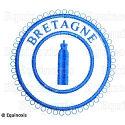 Badge / Macaron GLNF – Petite tenue provinciale – Segundo Vigilante – Bretagne – Bordado a máquina