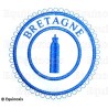 Badge / Macaron GLNF – Petite tenue provinciale – Segundo Vigilante – Bretagne – Bordado a máquina