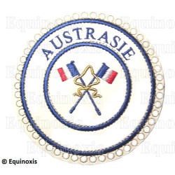 Badge / Macaron GLNF – Petite tenue provinciale – Passé Grand Porte-Etendard – Austrasie – Bordado a máquina