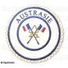Badge / Macaron GLNF – Petite tenue provinciale – Passé Grand Porte-Etendard – Austrasie – Bordado a máquina