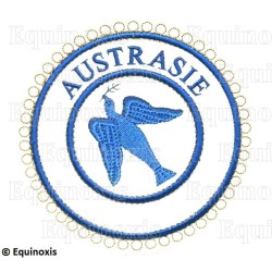 Badge / Macaron GLNF – Petite tenue provinciale – Grand Expert – Austrasie – Bordado a máquina