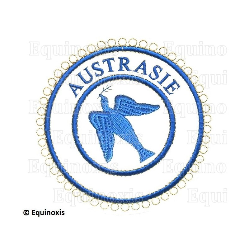 Badge / Macaron GLNF – Petite tenue provinciale – Grand Expert – Austrasie – Bordado a máquina