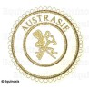 Badge / Macaron GLNF – Grande tenue provinciale – Grand Archiviste – Austrasie – Bordado a máquina