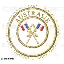 Badge / Macaron GLNF – Grande tenue provinciale – Passé Grand Porte-Etendard – Aquitaine – Bordado a máquina