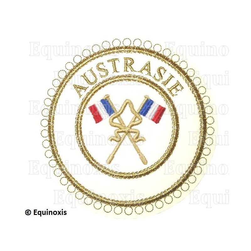 Badge / Macaron GLNF – Grande tenue provinciale – Passé Grand Porte-Etendard – Aquitaine – Bordado a máquina