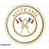 Badge / Macaron GLNF – Grande tenue provinciale – Passé Grand Porte-Etendard – Aquitaine – Bordado a máquina