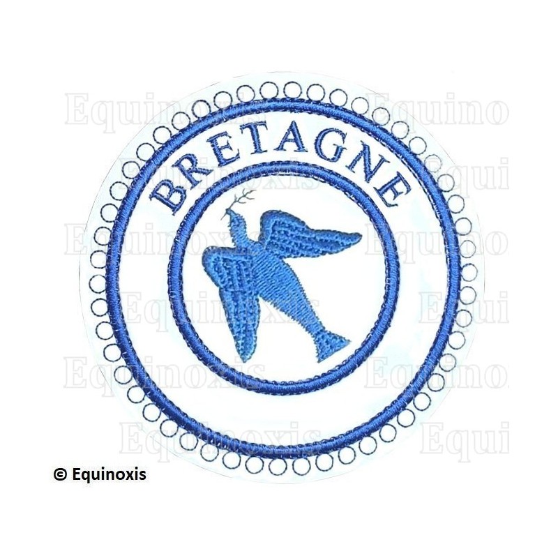 Badge / Macaron GLNF – Petite tenue provinciale – Grand Expert – Bretagne – Bordado a máquina