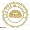 Badge / Macaron GLNF – Grande tenue provinciale – Grand Surintendant – Les Trois Vallées – Bordado a mano