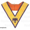 Collar masónico muaré – Menfis-Mizraim – 95° grado – Bordado a máquina