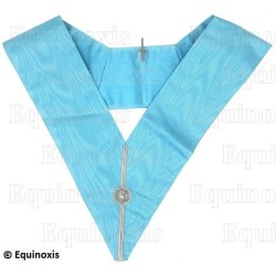 Collar masónico muaré – Rito Emulación – Couleur anglaise – Officier