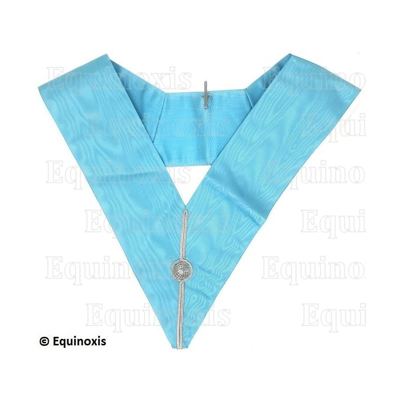 Collar masónico muaré – Rito Emulación – Couleur anglaise – Officier