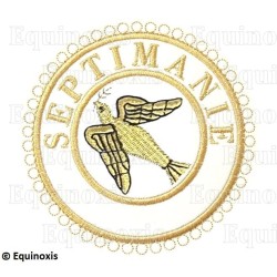 Badge / Macaron GLNF – Grande tenue provinciale – Passé Grand Expert – Septimanie – Bordado a máquina