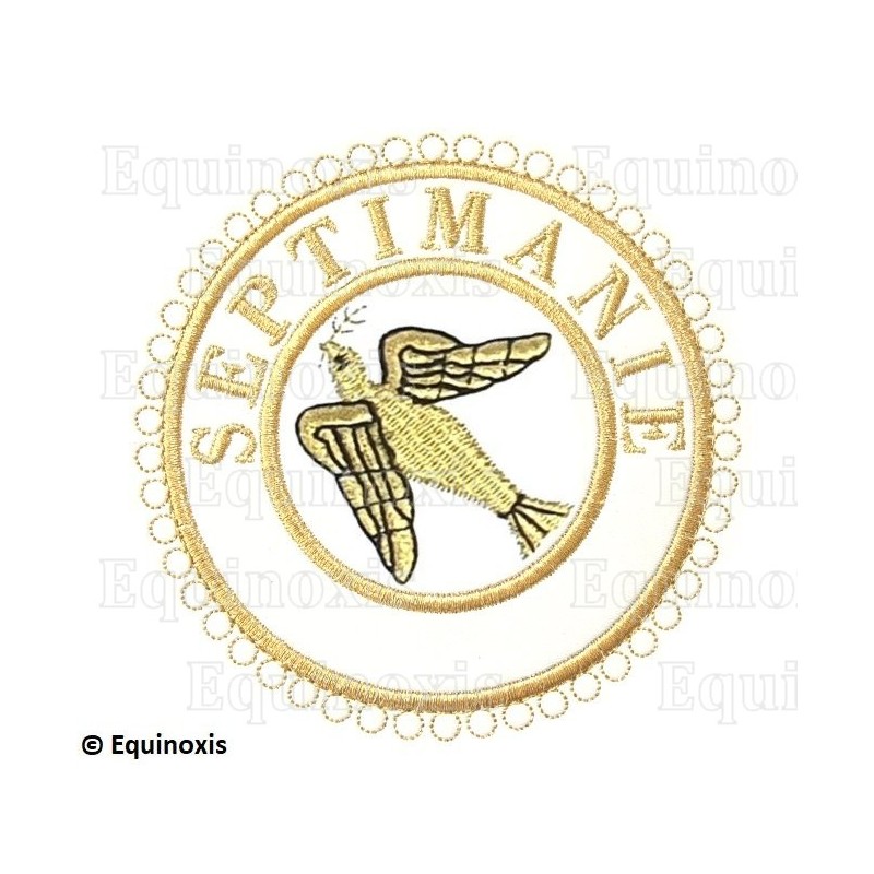 Badge / Macaron GLNF – Grande tenue provinciale – Passé Grand Expert – Septimanie – Bordado a máquina