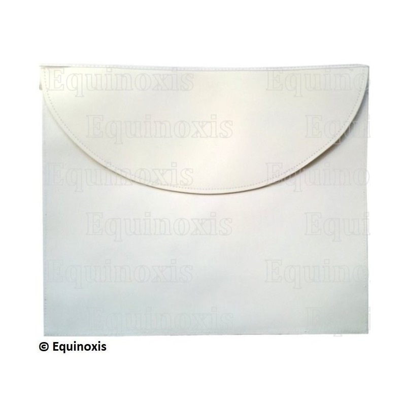 Mandil masónico de cuero – Rite Standard d'Ecosse – Aprendiz – 30 x 35 cm