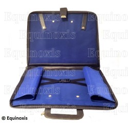 Portaarreos flexible de imitación de cuero para arreos masónicos – Maestro