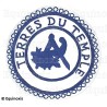 Badge / Macaron GLNF – Petite tenue provinciale – Grand Intendant – Terre du Temple – Bordado a mano