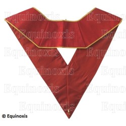  Collar martinisto – Superior Desconocido Libre Iniciador – Rojo – Bordado a mano