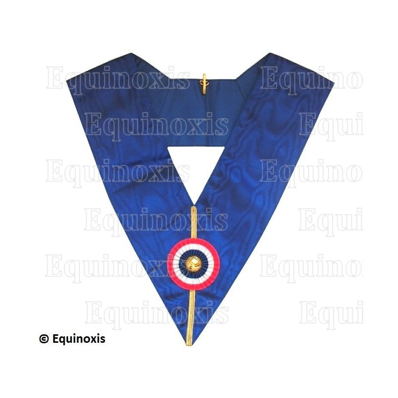 Collar masónico muaré – GLNF – Petite tenue nationale 