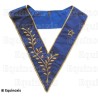 Collar masónico muaré – REAA – Trois Fois Puissant Maître – Bordado a máquina