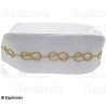 Chapeau maçonnique – Rite Opératif de Salomon – Blanc – Talla 63