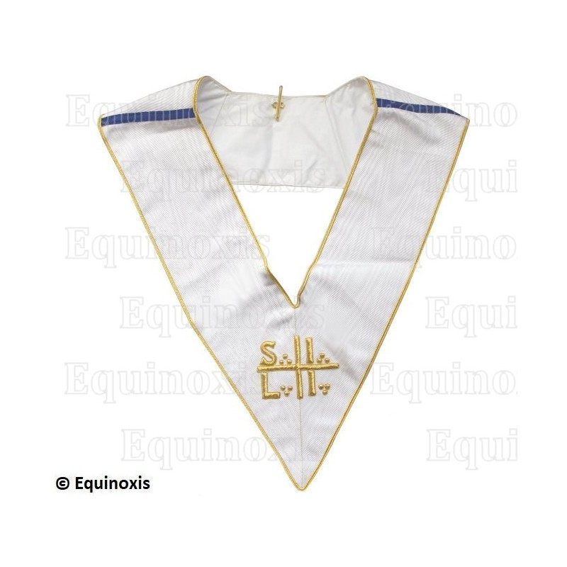  Collar martinisto – Superior Desconocido Libre Iniciador – Blanco – Filiación rusa – Bordado a mano