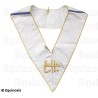  Collar martinisto – Superior Desconocido Libre Iniciador – Blanco – Filiación rusa – Bordado a mano
