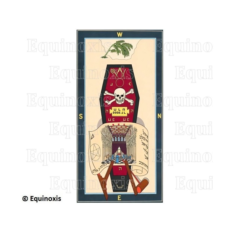 Cuadro de Logia – Rito Emulación – 2.º grado – 160 cm x 80 cm