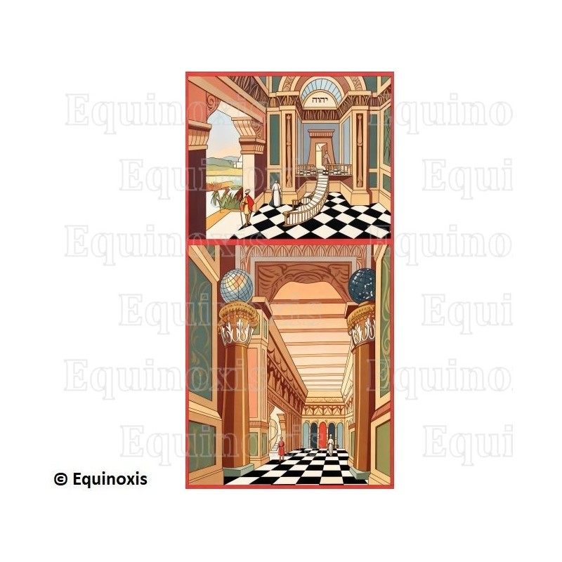 Cuadro de Logia – Rito Emulación – 2.º grado – 160 cm x 80 cm
